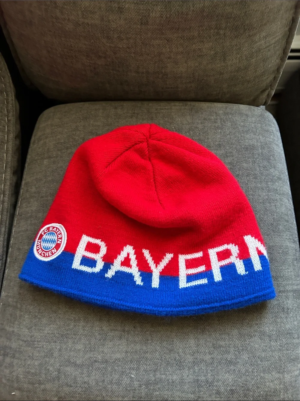 Red & Blue Kids Bayern Munich Beanie Hat